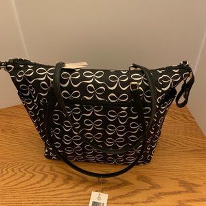 Kate Spade Jae Bow Large Nylon Baby Bag + Diaper Changing Pad, NEW